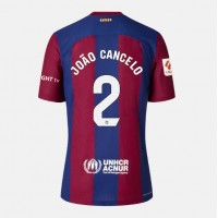 Barcelona Joao Cancelo #2 Hemmatröja Kvinnor 2023-24 Korta ärmar